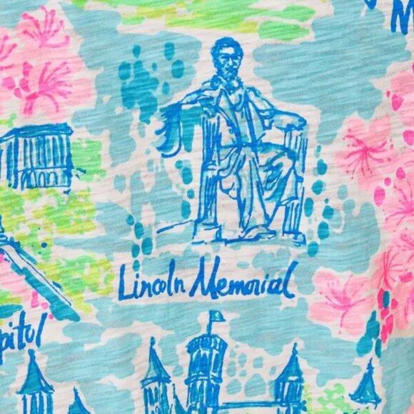 Lilly Pulitzer  etta v-neck top - multi lilly loves dc - Picture 10 of 10